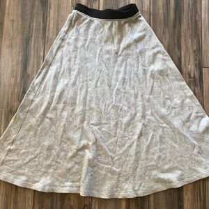 Zara Women’s 100% Cotton Midi Skirt Gray Size S